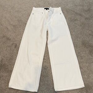 Banana Republic White Wide Leg Jeans
